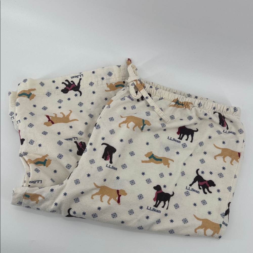 LL Bean Labrador Flannel Pajama Pants Size XL - Picture 8 of 10